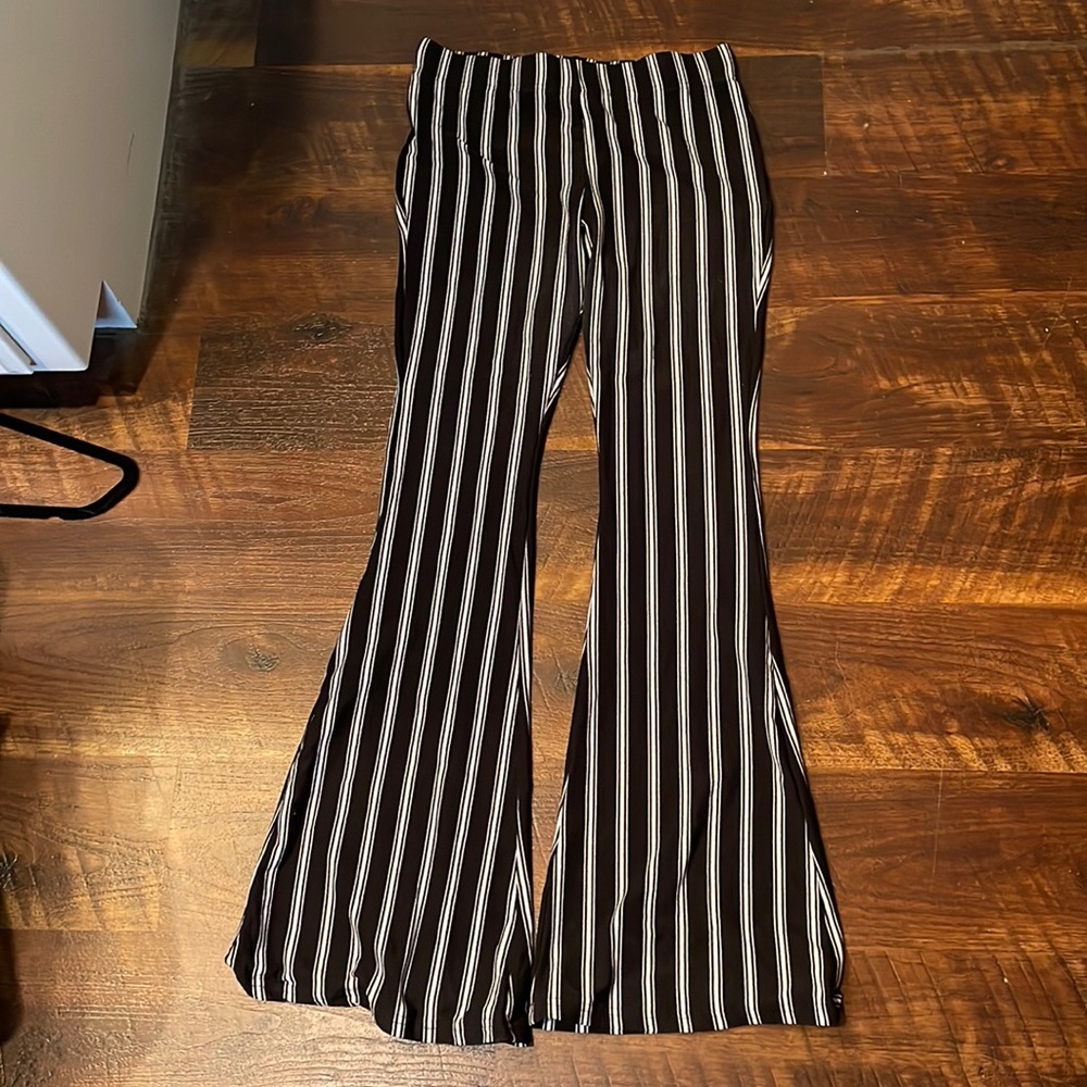 B&W striped bell bottoms
